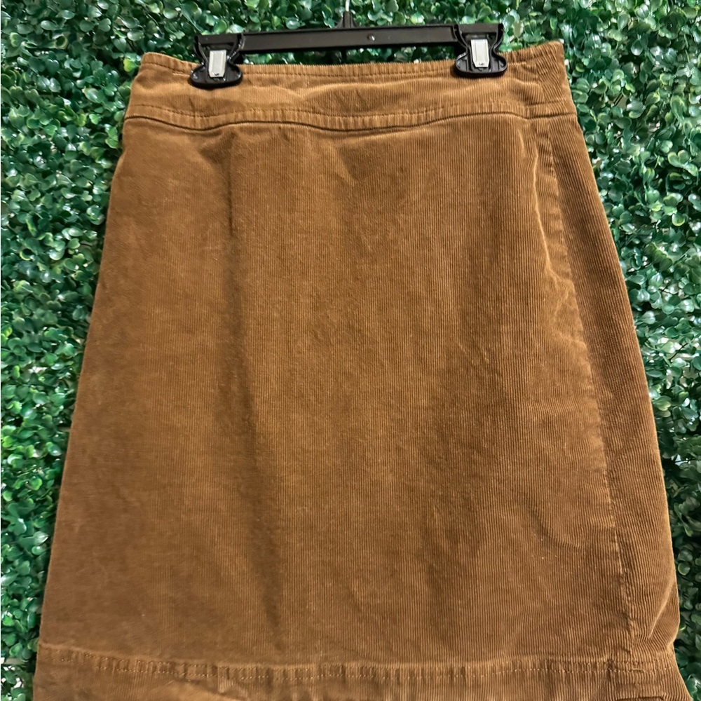 Brown Corduroy Skirt